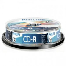 CD-R 80min/700Mb/52x (cake)10 PHILIPS