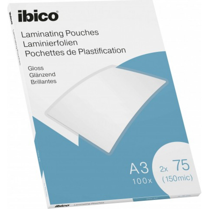 Laminēšanas kabatas Ibico, A3, 303x426 mm, 75 mik.,  100 gab/iepak.