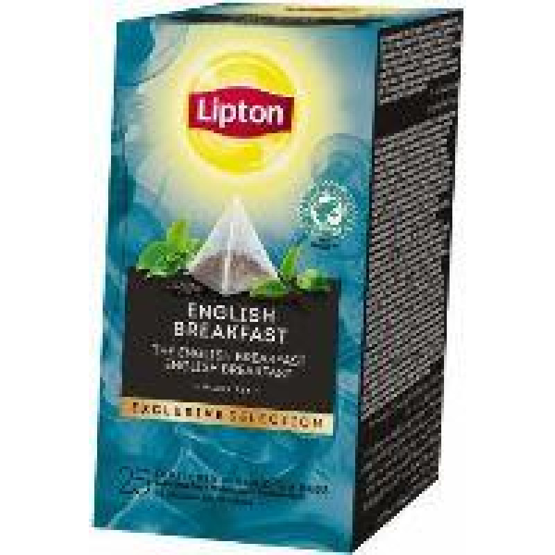 Melnā tēja LIPTON English Breakfast, piramīdas, 25 x 2g ( Gab. x 2 )