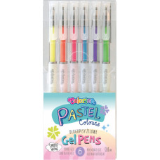 Pildspalvas gēla, Pastel, 6 krāsas