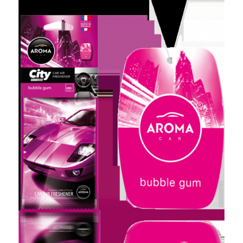 Aroma Car gaisa atsv. CITY Bubble Gum