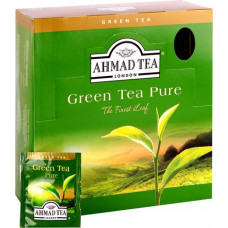 Zaļā tēja AHMAD Alu GREEN PURE, 100 maisiņi paciņā