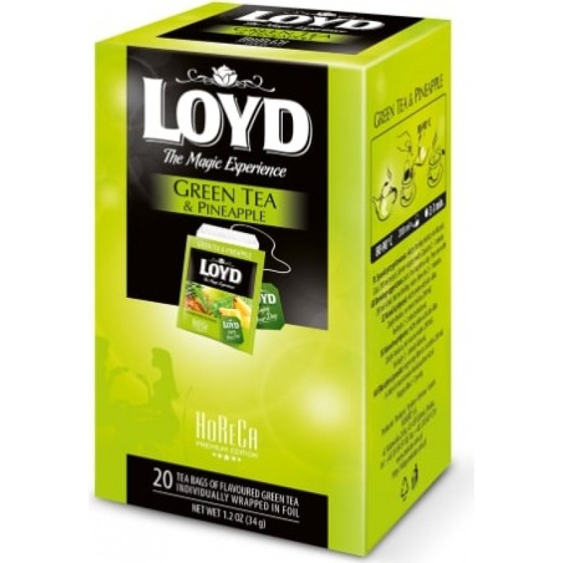 Zaļā tēja LOYD ar ananāsu g. FS 20x1,7g
