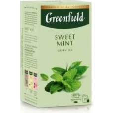 GREENFIELD Sweet Mint zaļā tēja 20x1, 7g.