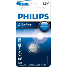 Philips B-5 Baterijas PHILIPS A76/LR44/AG13, 1.5V Alkaline, 1 gab.