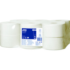 Tualetes papīrs TORK Universal Mini Jumbo T2, 2 sl., 750 lapiņas rullī, 9.1 cm x 150 m, baltā krāsā ( Gab. x 12 )