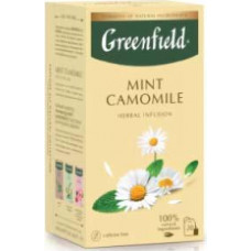 GREENFIELD Mint Camomile zāļu tēja 20x1, 5g.