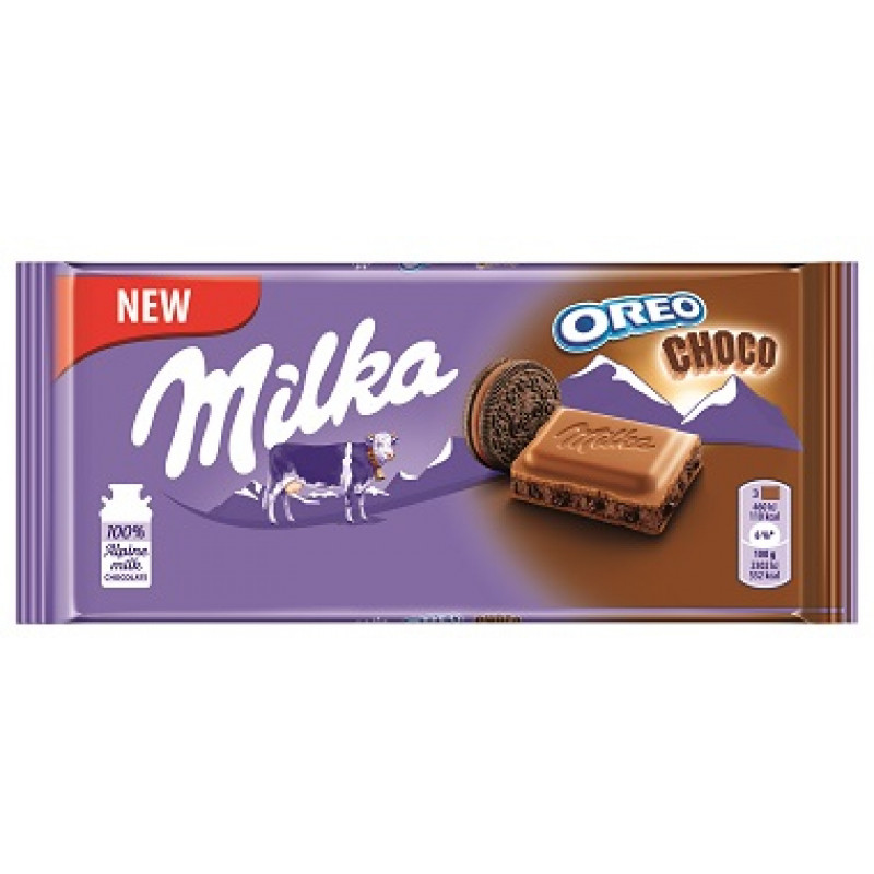 Milka Oreo CHOCO šokolādes tāfelīte 100g