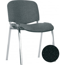 Konferenču krēsls NOWY STYL ISO Chrome melnas ādas imitācija