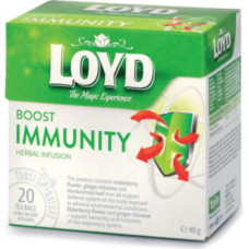 Dažādu augu tēja LOYD Boost IMMUNITY imunitātes stiprināšanai 20gb. x 2g