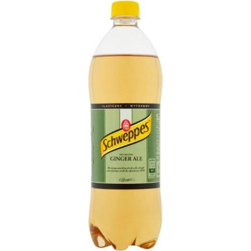 Dzēriens SCHWEPPES Ginger Ale, gāzēts, 0.85l(DEP)