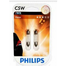 Philips Autolampa PHILIPS  12V 5W Vision (pirkstiņi) 10x36, 2gab.
