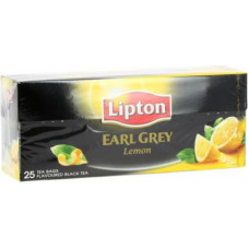Melnā tēja LIPTON Earl Grey Lemon, 25gab