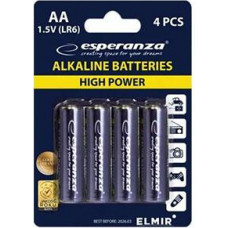 Baterijas AA LR6 1.5V Alkaline Esperanza cena par 4gab.
