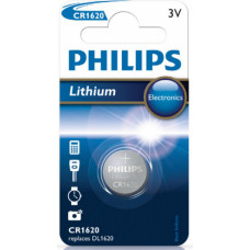 Philips B-5 Baterijas PHILIPS CR 1620 3V Lithium Minicells, 1 gab.