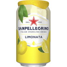 Sulas dzēriens S.PELLEGRINO Limonata Citronu, gāzēts, bundžā, 0.33l(DEP)