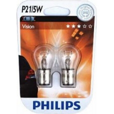 Philips Autolampa PHILIPS  12V 21/5W Vision, 2gab. BA15d