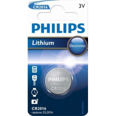Philips B-5 Baterijas PHILIPS CR 2016 Lithium Minicells, 1 gab.