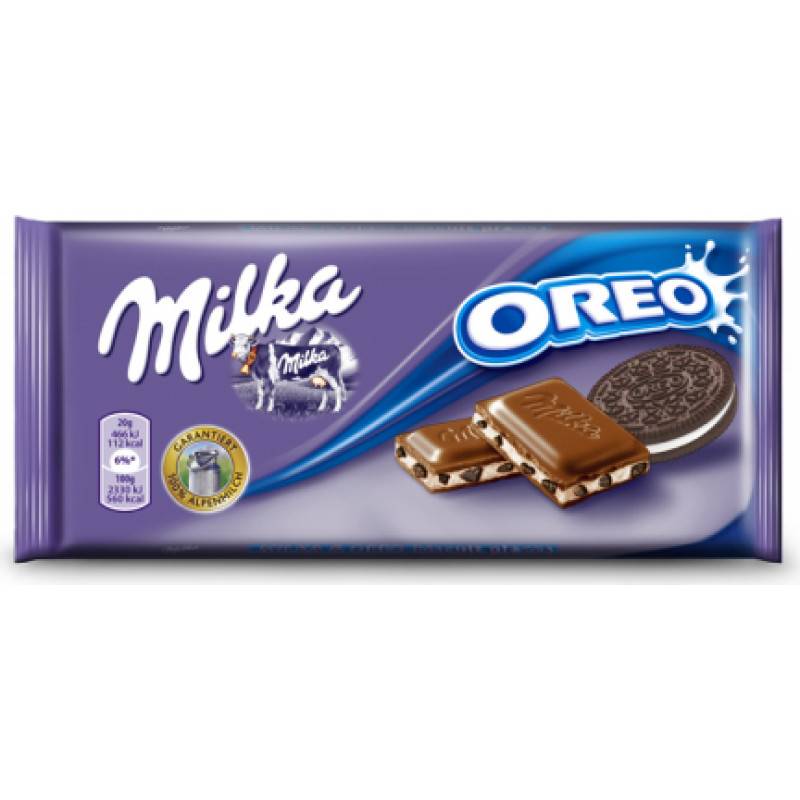 Piena šokolāde MILKA Oreo Choco, 100 g