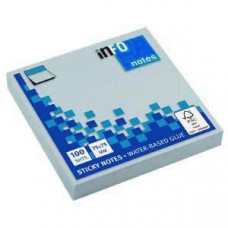 Стикеры INFO 75x75мм синие 100 листов