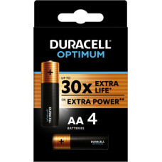 Baterijas DURACELL OPTIMUM AA 4 gab.