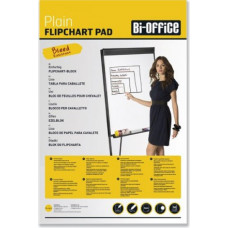 Papīra bloks BI-OFFICE Flipchart ar izmēru 90x65 cm, balts, 50 lapas blokā