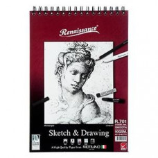 Альбом Sketch&Drawing R701, A4/60 листов, 90г/м2 со спиралью Renaissance