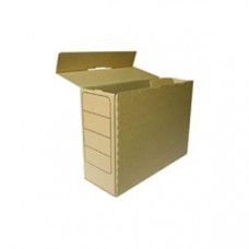 Архивная коробка из картона A4/125x245x335мм коричневая
