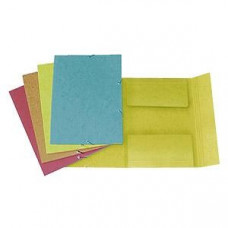 Папка картонная на резинке A4 жёлтая FORPUS