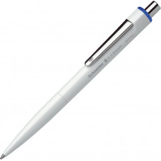 Lodīšu pildspalva SCHNEIDER K3 Biosafe balts korpuss, zila tinte