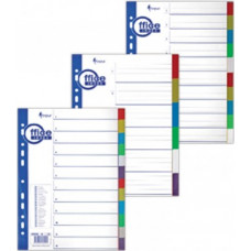 Sadalītājs dokumentiem FORPUS A4 formāts, 1-10 krāsains ar ciparu atdalītāju
