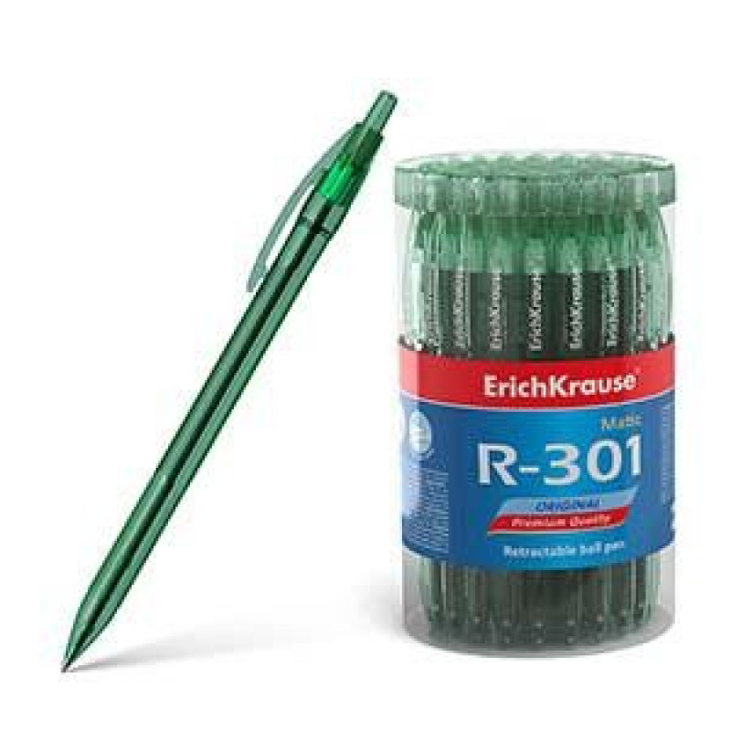 Ручка шариковая R-301 Original Matic автоматическая, зеленая