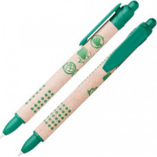 Lodīšu pildspalva ICO GREEN Paperpen, kartona korpuss, zila tinte ( Gab. x 6 )