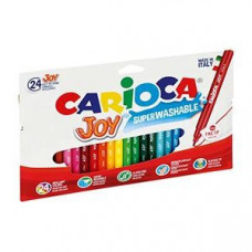 Flomāsteri 24 krāsas Carioca Joy,  kartona (slim) iepakojums