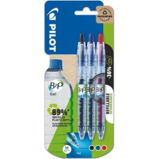 Gēla pildspalvu komplekts PILOT GEL, 0,7mm, 3 krāsās