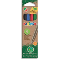 Lodīšu pildspalvu komplekts CARIOCA EcoFamily, 1,0 mm,asorti, 4gab