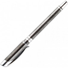 Lodīšu pildspalva CLARO ASTRA SILVER 1.0 mm, sudraba krāsas korpuss, melna tinte, 1 gab/blisterī ( Gab. x 12 )