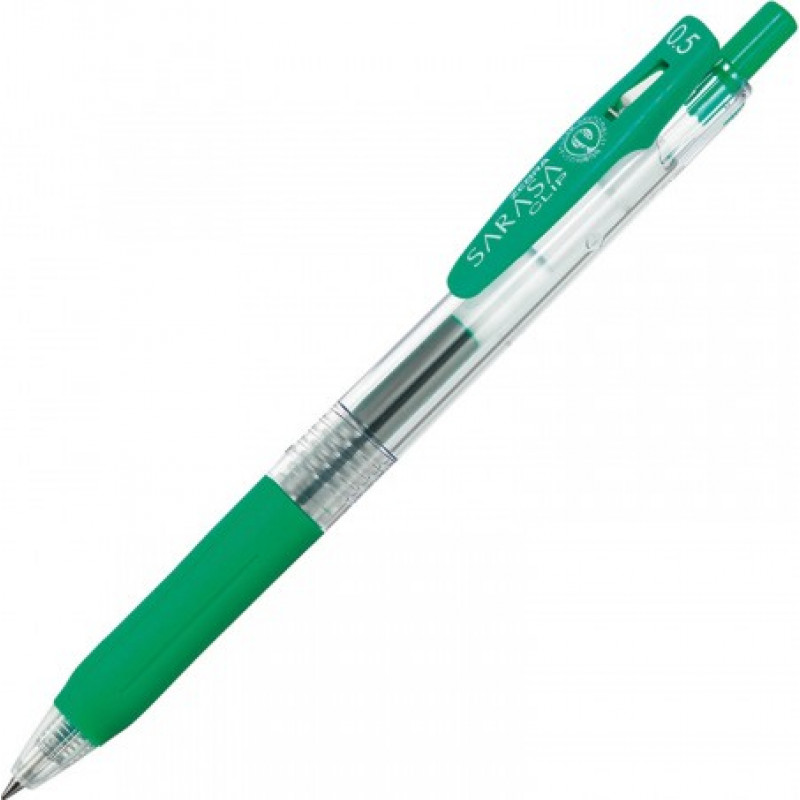 Gela pildspalva ZEBRA SARASA Clip Eco 0.5mm zaļa ( Gab. x 2 )