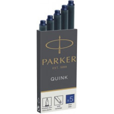 Tintes kapsulas PARKER pildspalvām QUINK zila tinte, 5 gab/iepakojumā