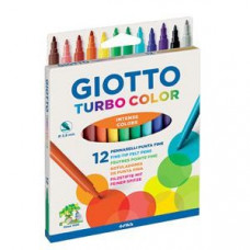 Flomāsteri 12 krāsas kartona iepakojums,  GIOTTO
