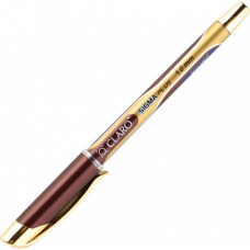 Lodīšu pildspalva CLARO SIGMA GOLD 1.0 mm, zelta krāsas korpuss, melna tinte, 1 gab/blisterī ( Gab. x 12 )