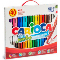 Flomasteri CARIOCA Jumbo Box, 40 krāsas