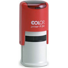 Zīmogs COLOP Printer R24, sarkans korpuss, bez krāsas spilventiņš