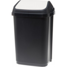 Atkritumu tvertne ar šūpoļveida vāku, 25 L, antracīta/bēša krāsā