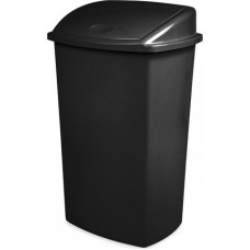Atkritumu tvertne ar šūpoļveida vāku CEP, 73L, melnā krāsā