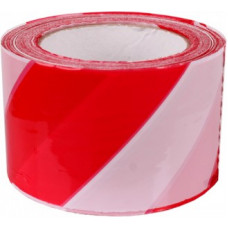 Norobežojošā lente, sarkana/balta, 7.5cm x 200 m