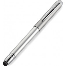 Pildspalva-zīmogs COLOP Alu Magnet Touch metālisks sudraba korpuss, melns spilventiņš, melna tinte