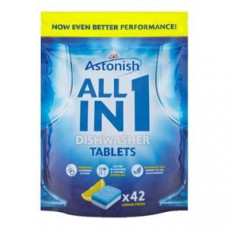 ASTONISH ALL in 1 tabletes trauku mazgājamām mašīnām,  42gab.