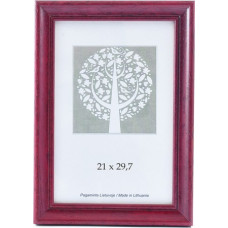 Foto rāmis, koka, A4, 21x29,7 cm, ķiršu krāsā