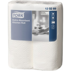 Roku dvieļi TORK Premium Kitchen, 2 sl., 64 lapiņas rullī, 24 cm x 15.4 m, baltā krāsā, 2 gab./iepak.